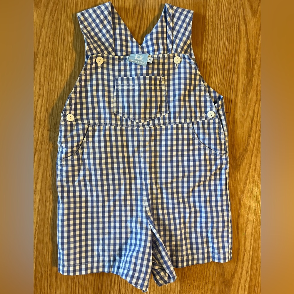 bella bliss checked overalls Size‎ 2